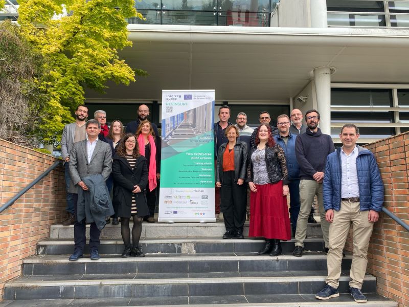 AIAS participa en la reunión de consorcio RESINSURF celebrada en Pau (Francia)