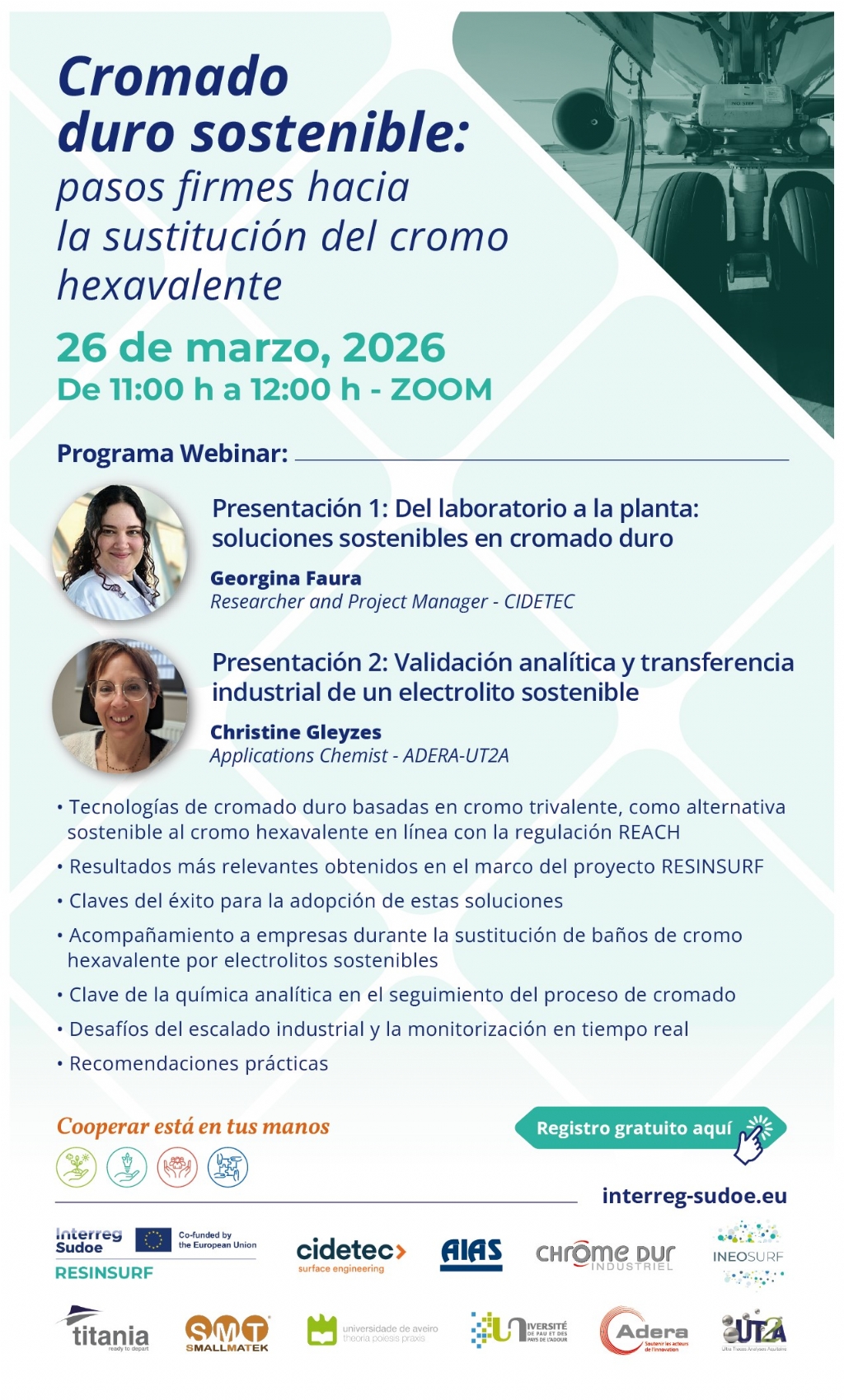 WEBINAR - Cromado duro sostenible: pasos firmes hacia la sustitución del cromo hexavalente