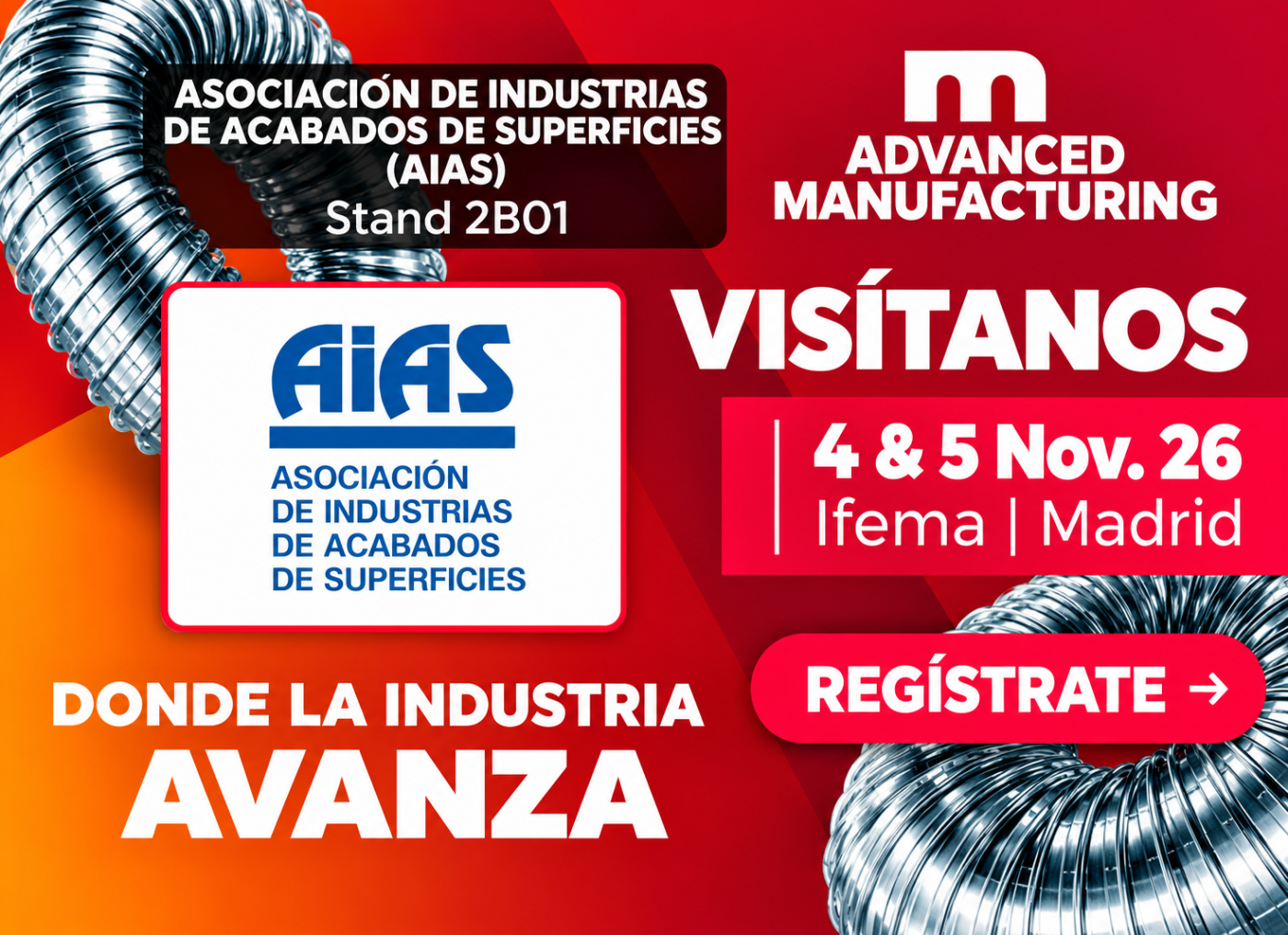 Te invitamos a ADVANCED MANUFACTURING MADRID